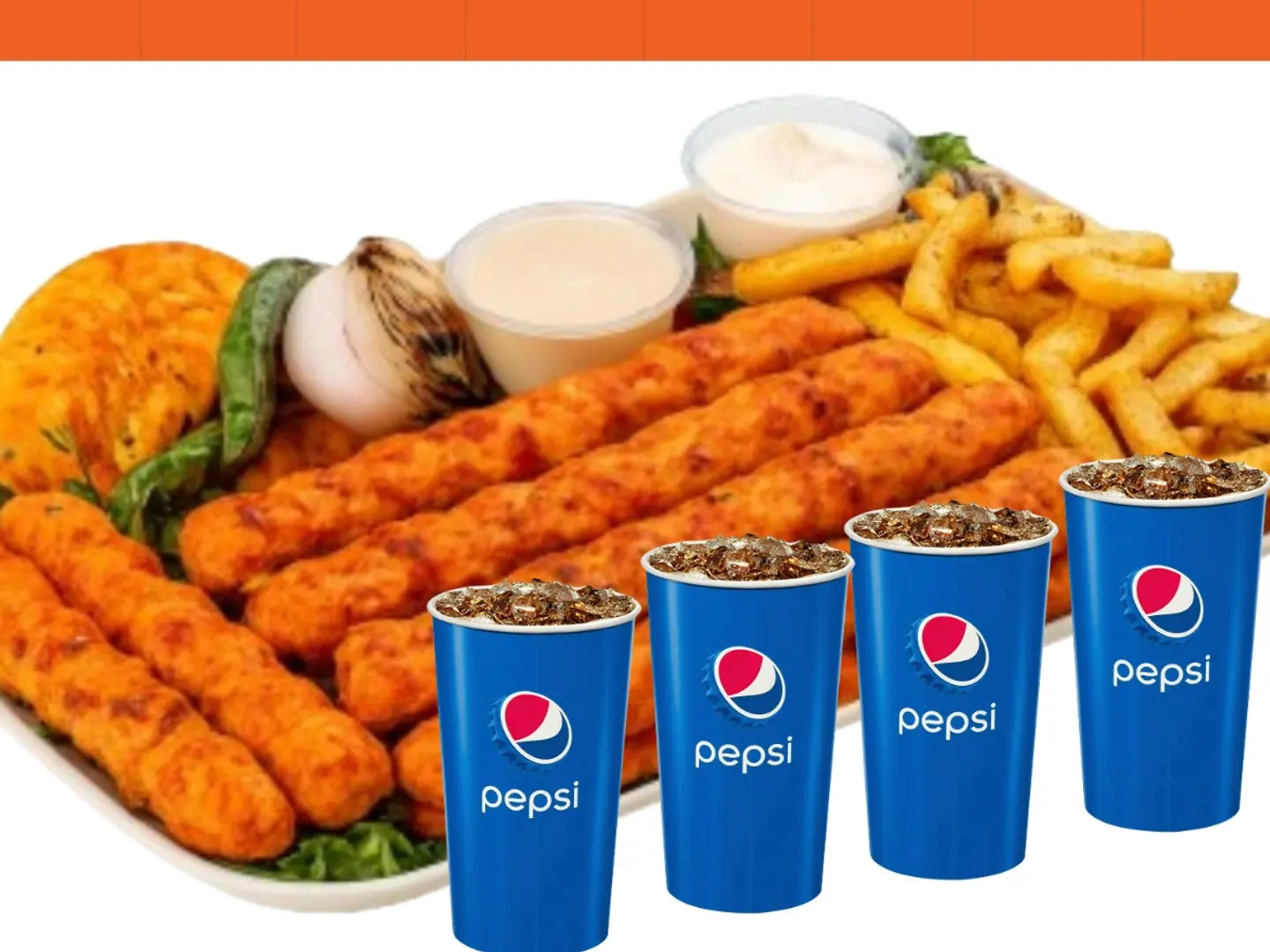 وجبه عائليه كباب دجاج