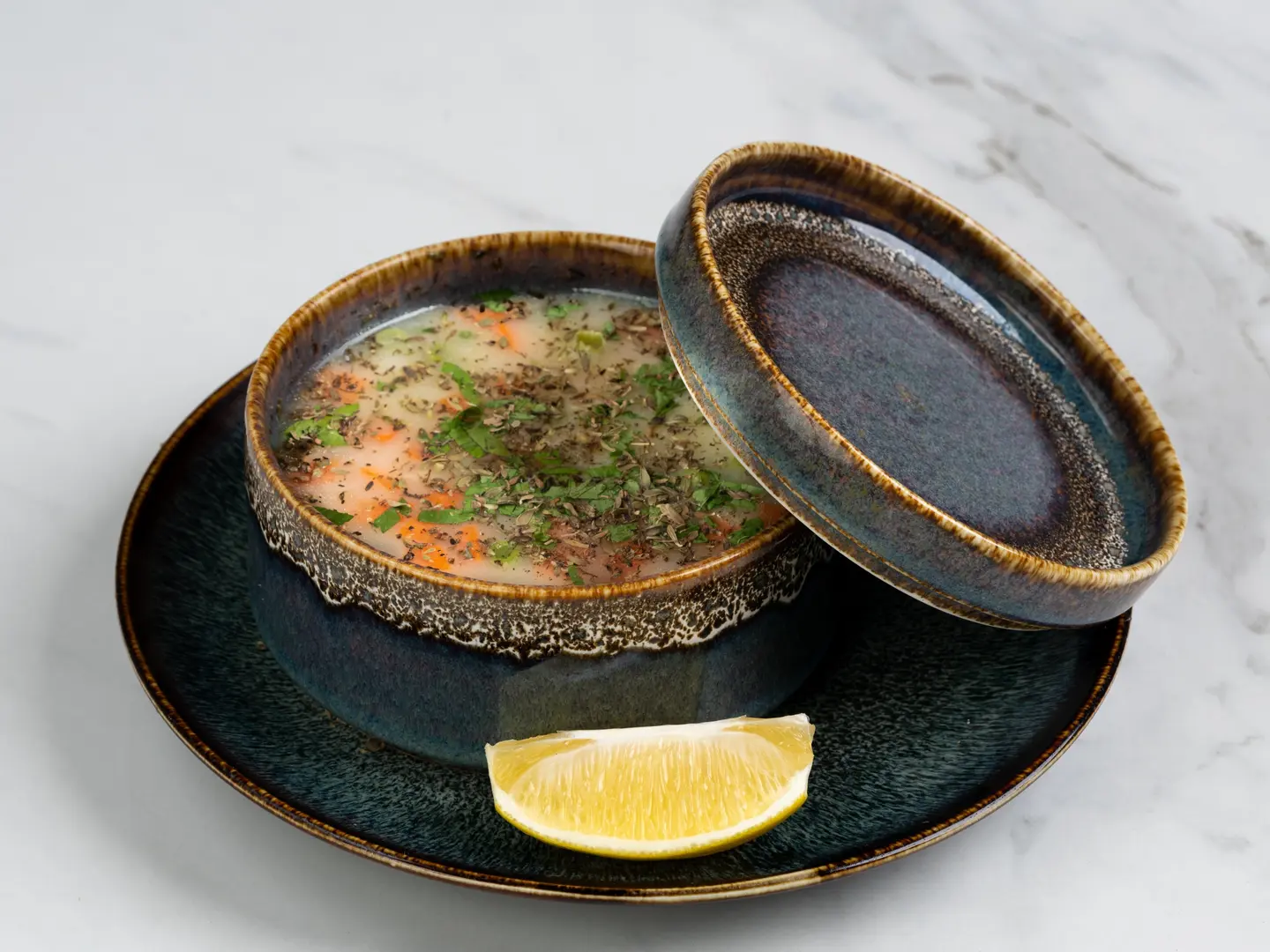 شوربة ديميغلاس ـ كولاجين