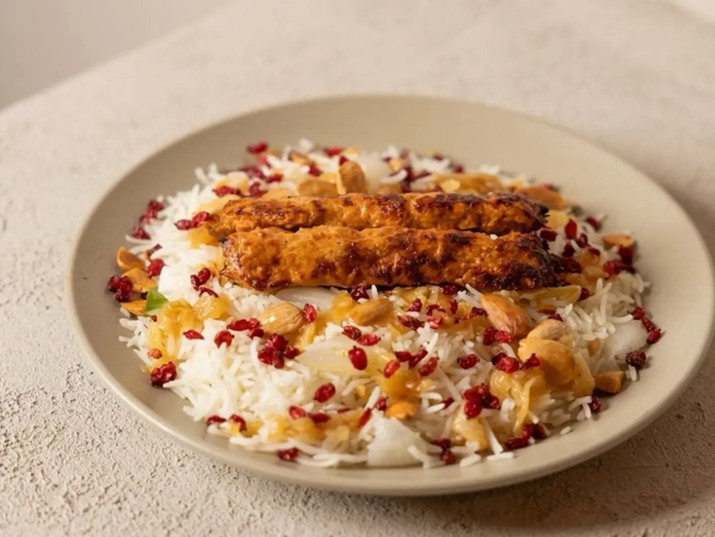 Chicken Kebab With Rice