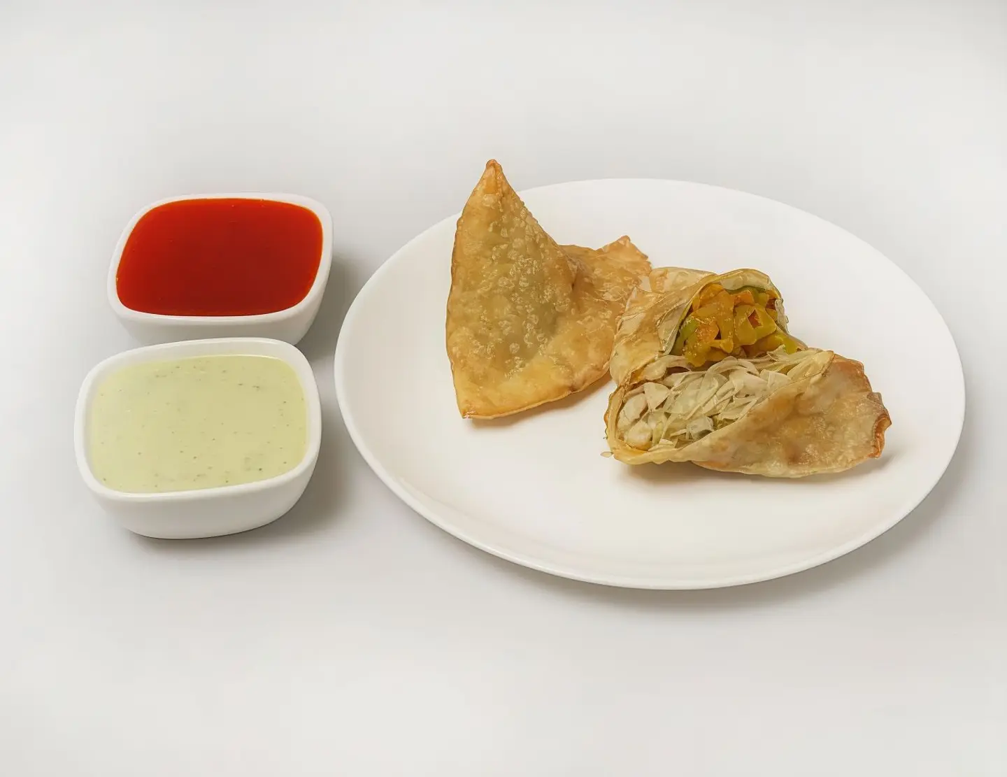 A Piece Of Vegetable Samosa