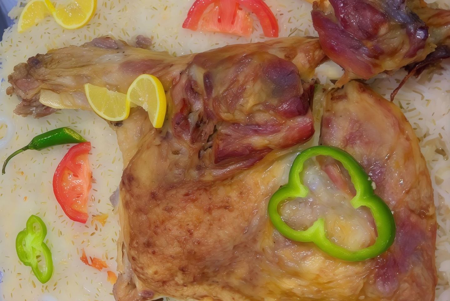 ربع خروف مع رز مندي حساوي