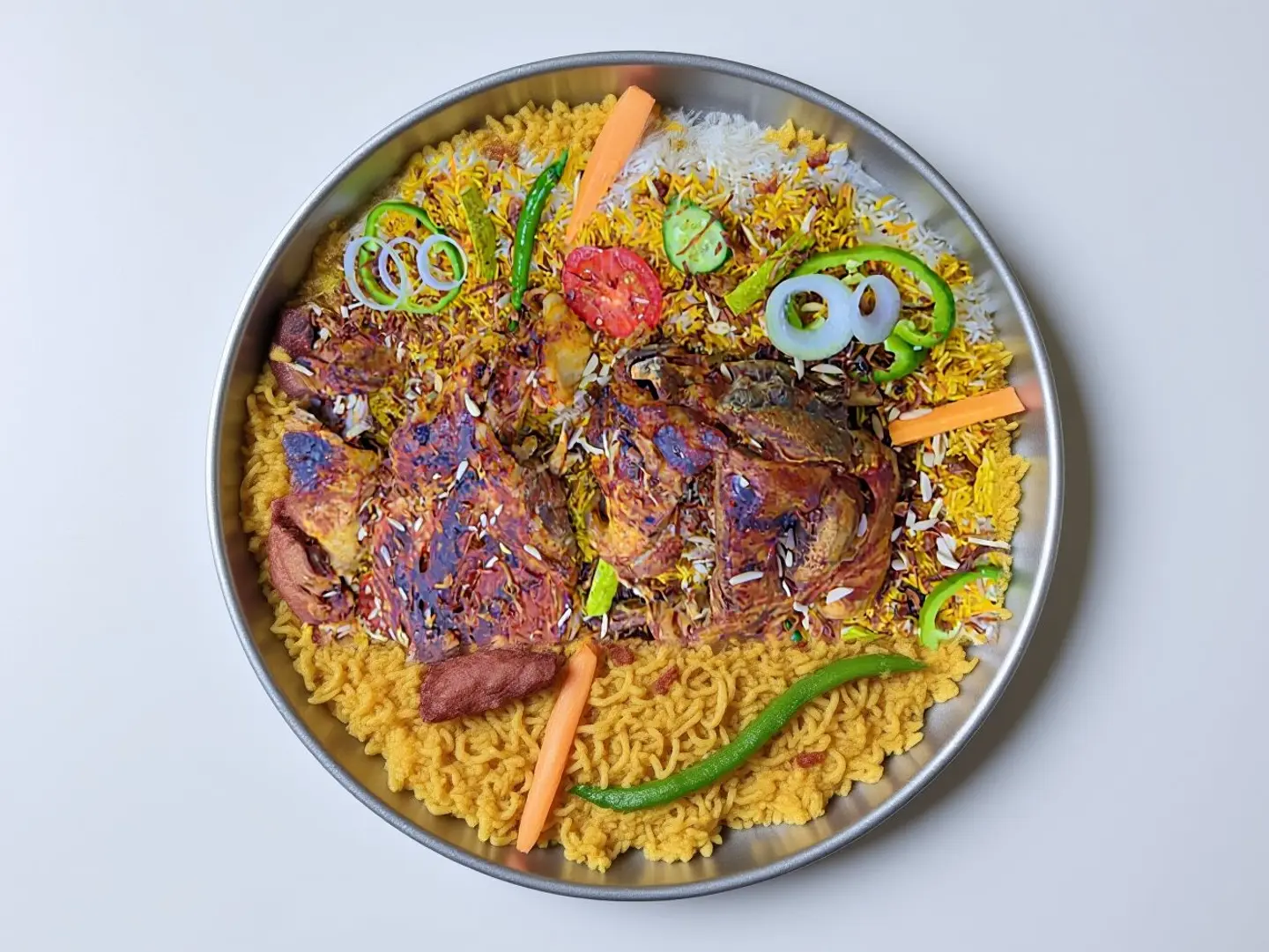 ربع خروف مع رز برياني
