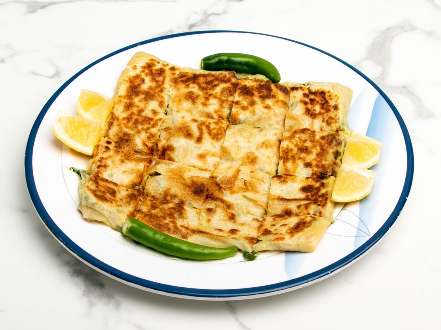 Salty Cheese Mutabbak With Meat