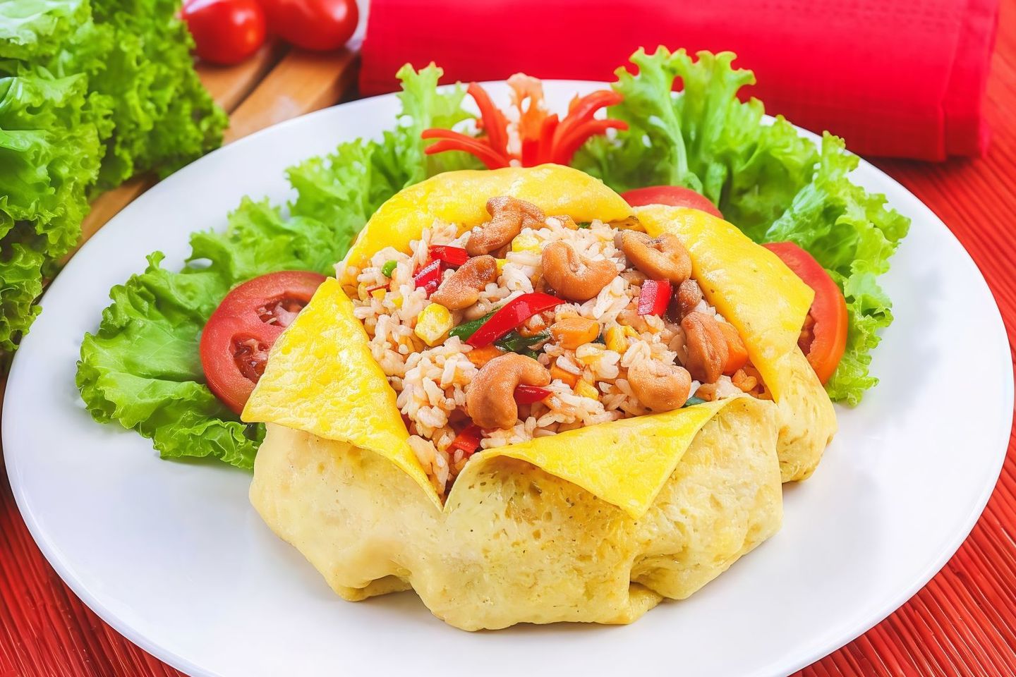 Fried Rice With Omelette