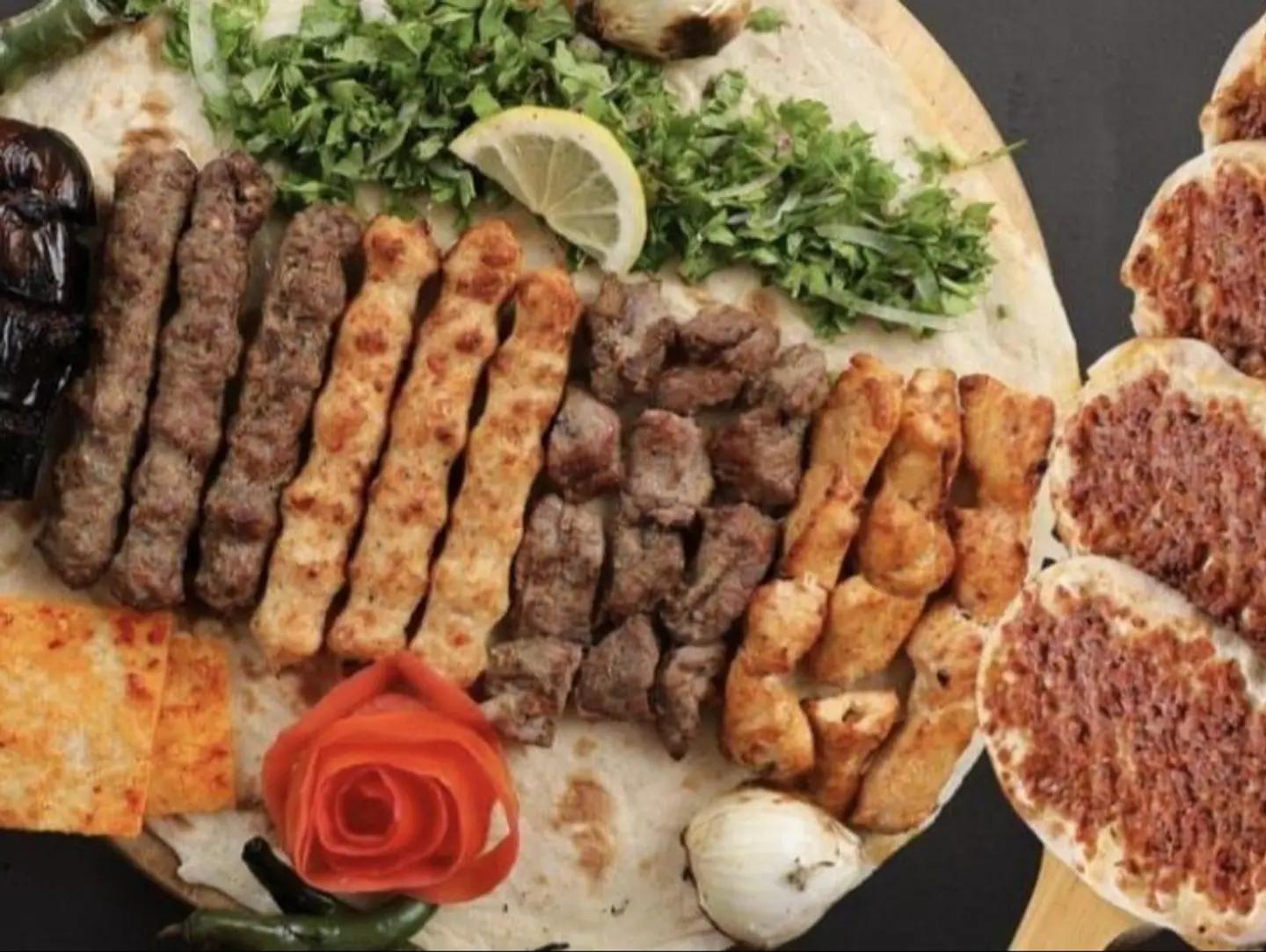 We Are Back A Kilo Of Mixed Grills With A Portion Of Meat Lahmacun.
