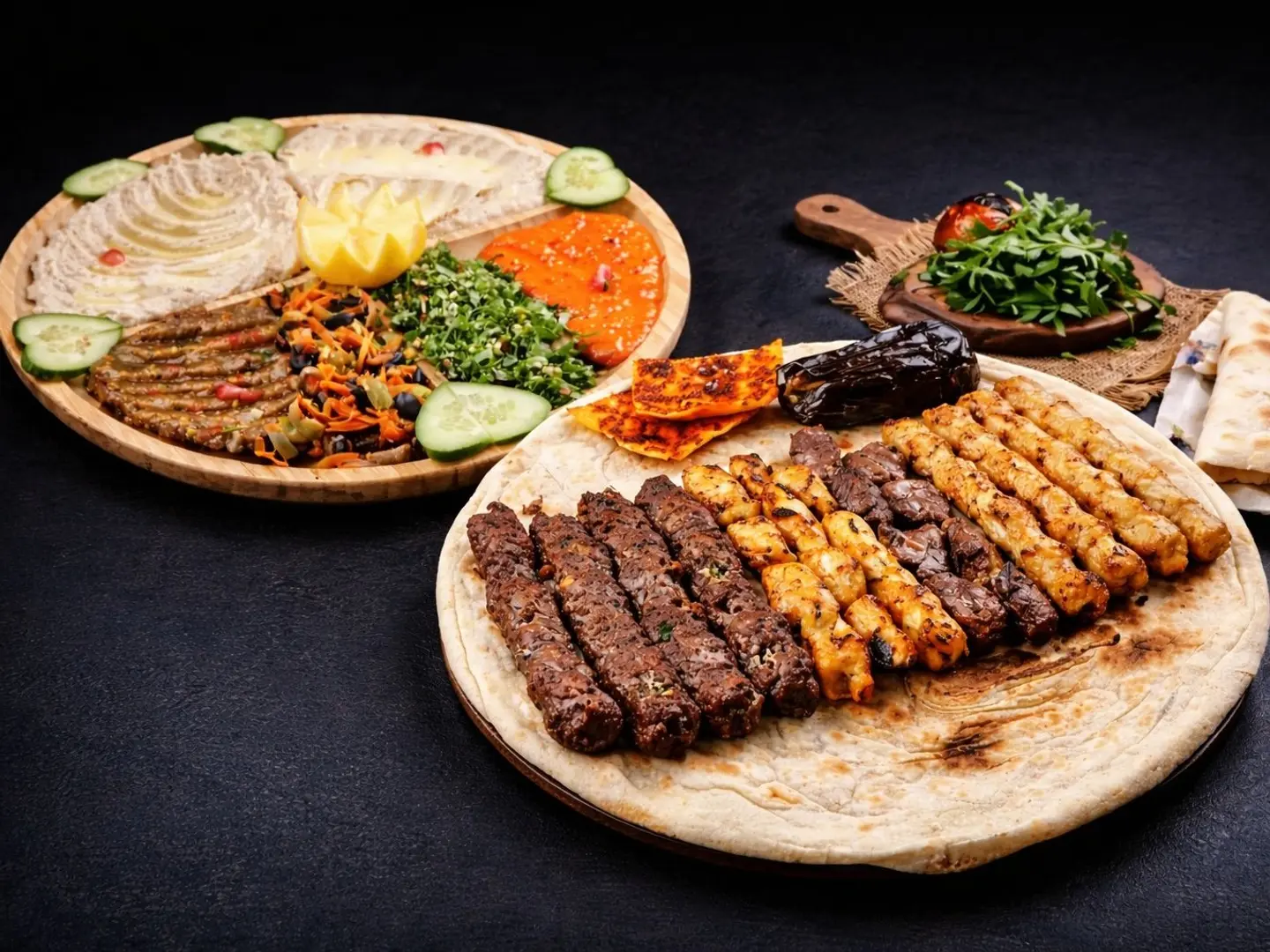 2 Kg Mixed Neimi Grills With Chicken + 2 Small Appetizer Plates