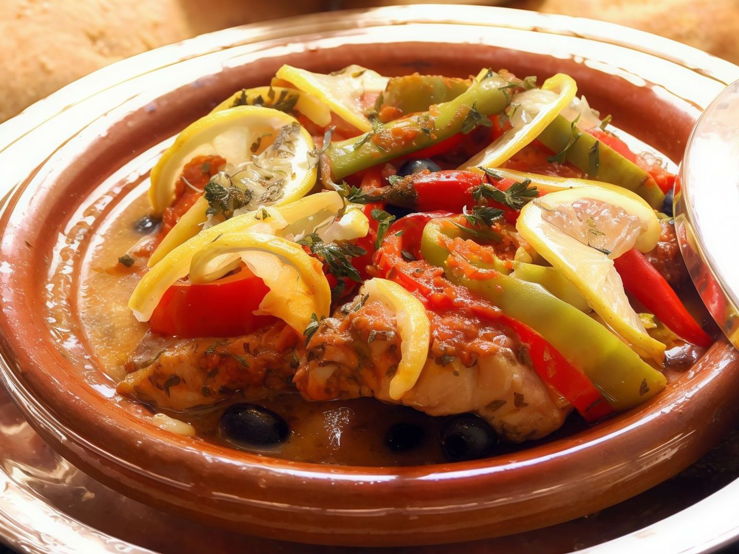 طاجن يوناني مشكل