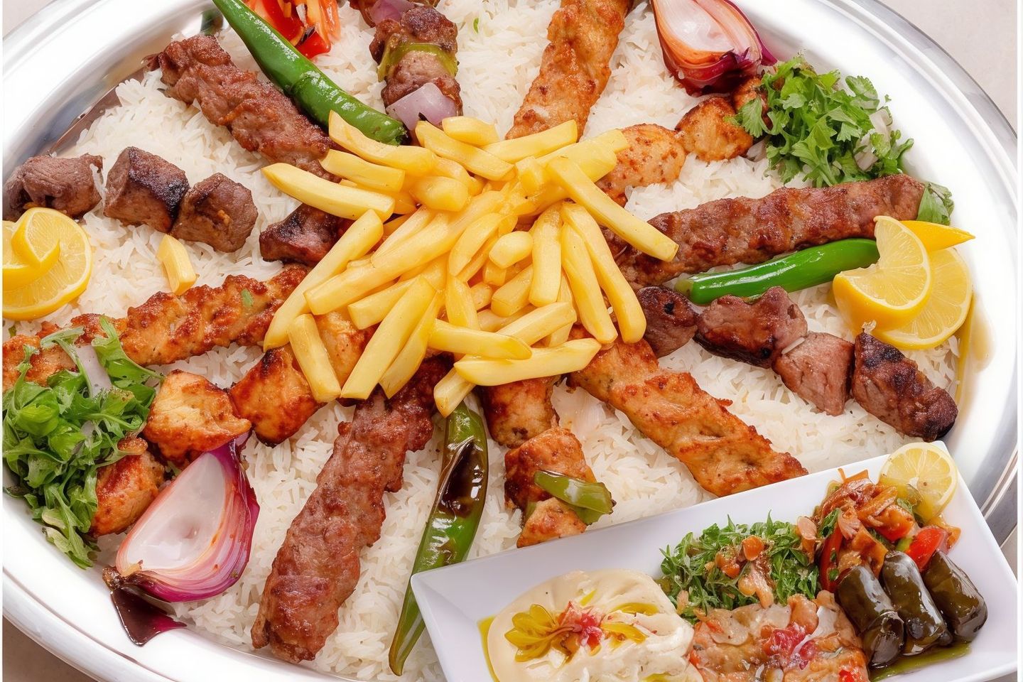 Family Meal - Aluminume Dishes