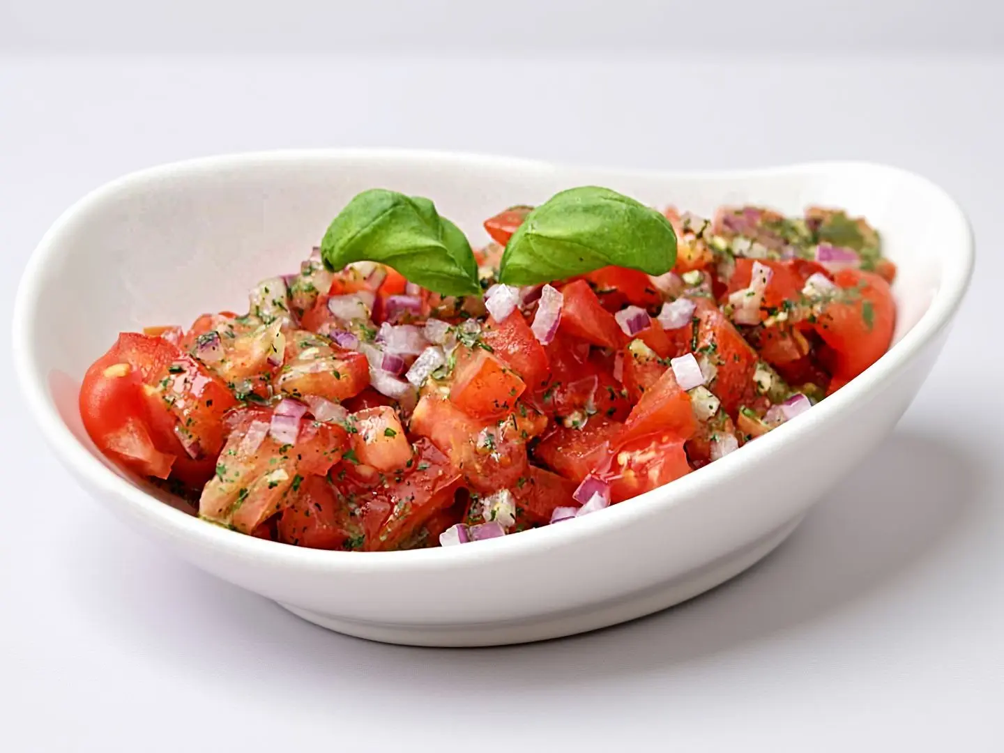 سلطة طماط وبصل