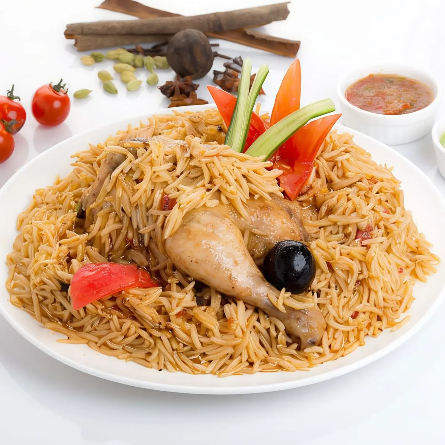 نصف دجاج مضغوط حراق