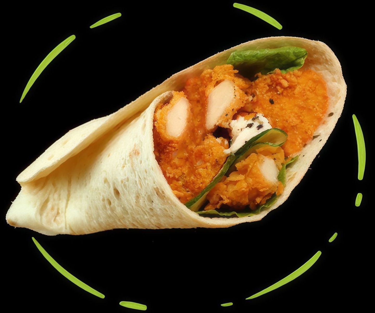 Regular Bread Falafel Sandwich