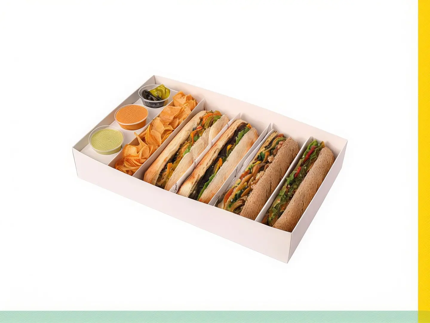 Collection Of Four Types Of Sandwiches