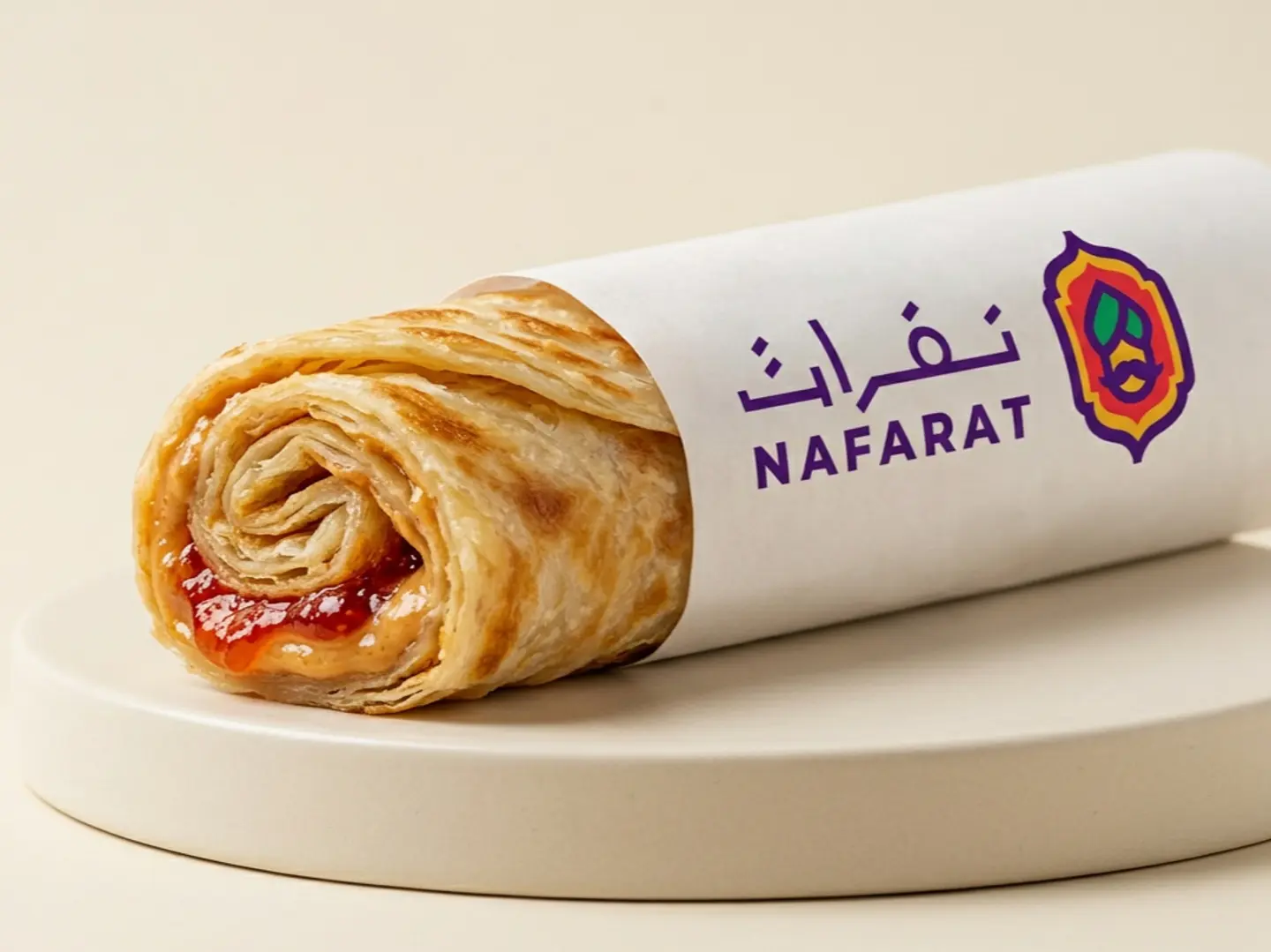 Chapati With Peanut Butter And Jam