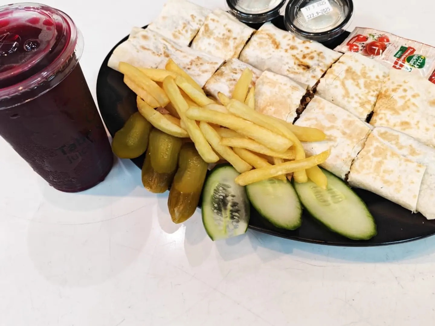 شورما عربي 6 قطع مع عصير رمان