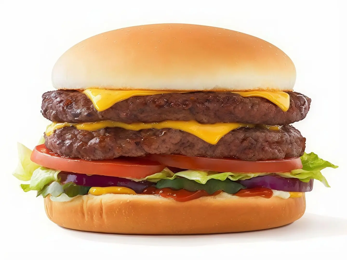 دبل برجر لحم