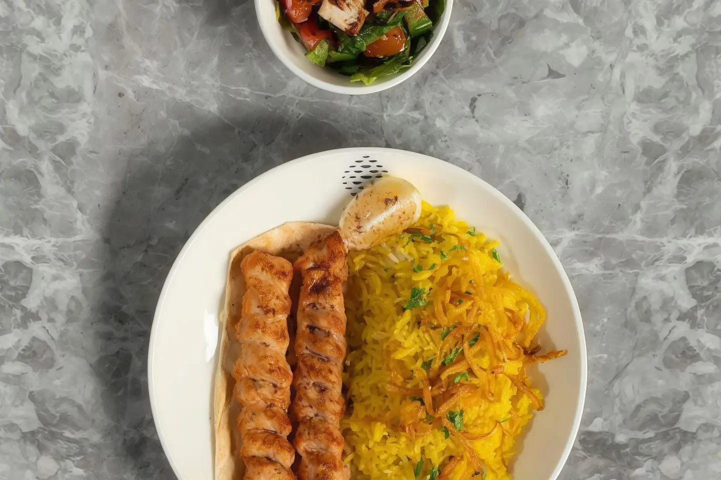 Kebab Mfatah Chicken Meal