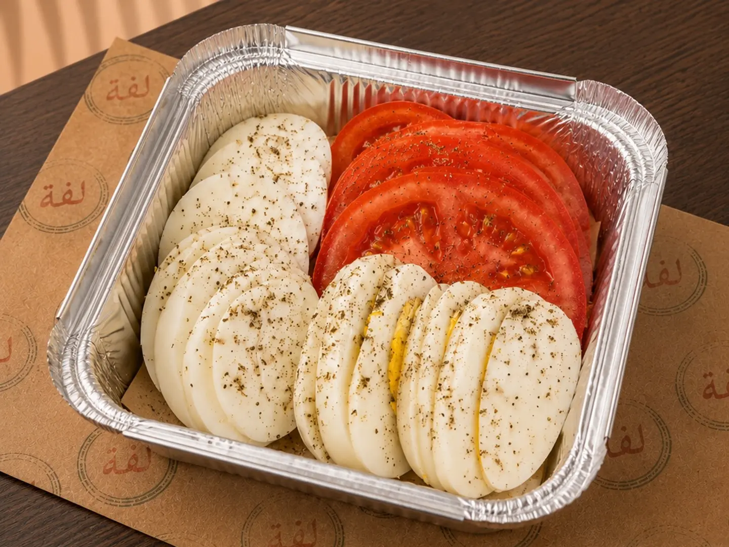 بيض مسلوق مع شرايح طماطم