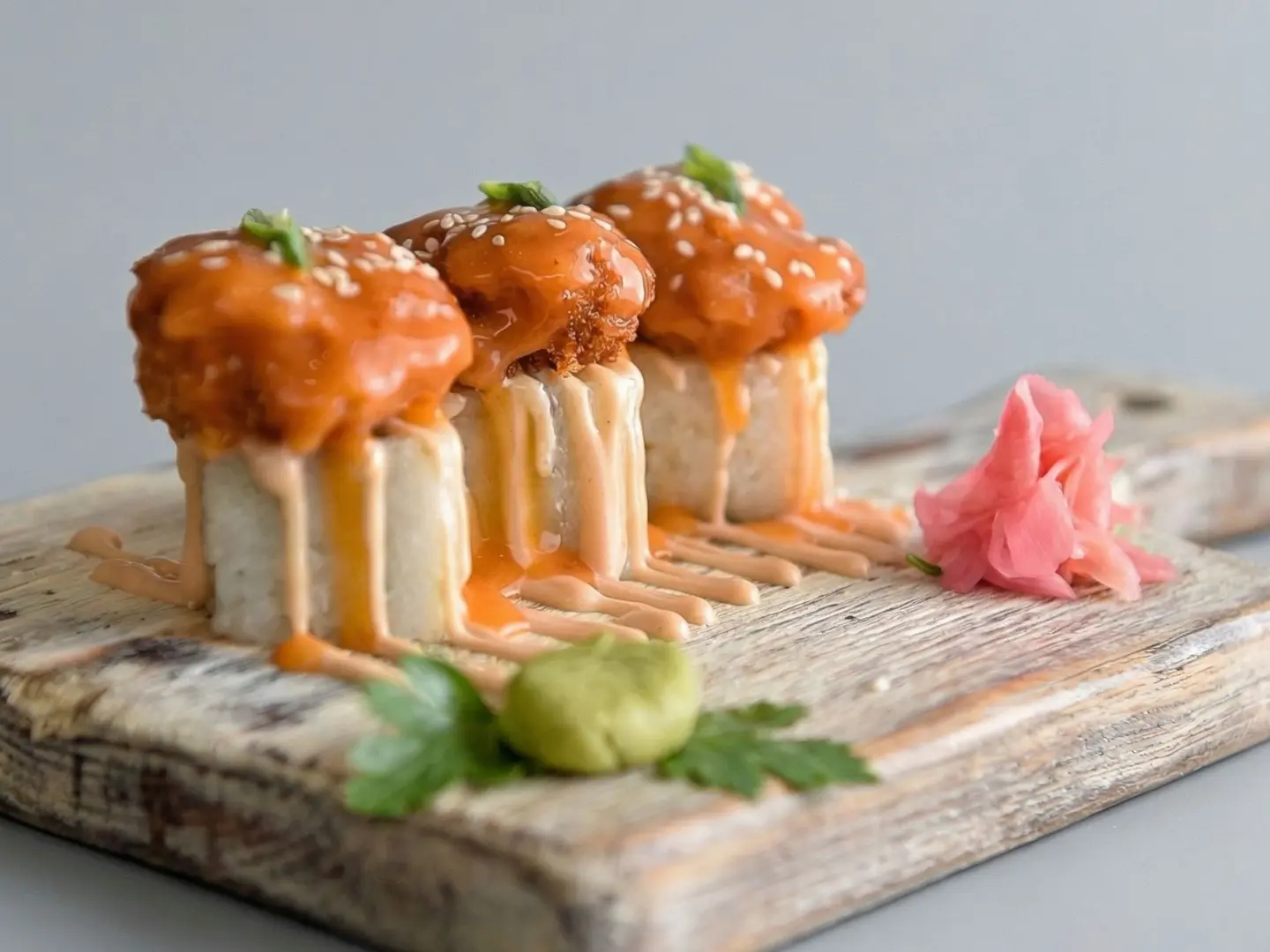 Buffalo Shrimp Sushi