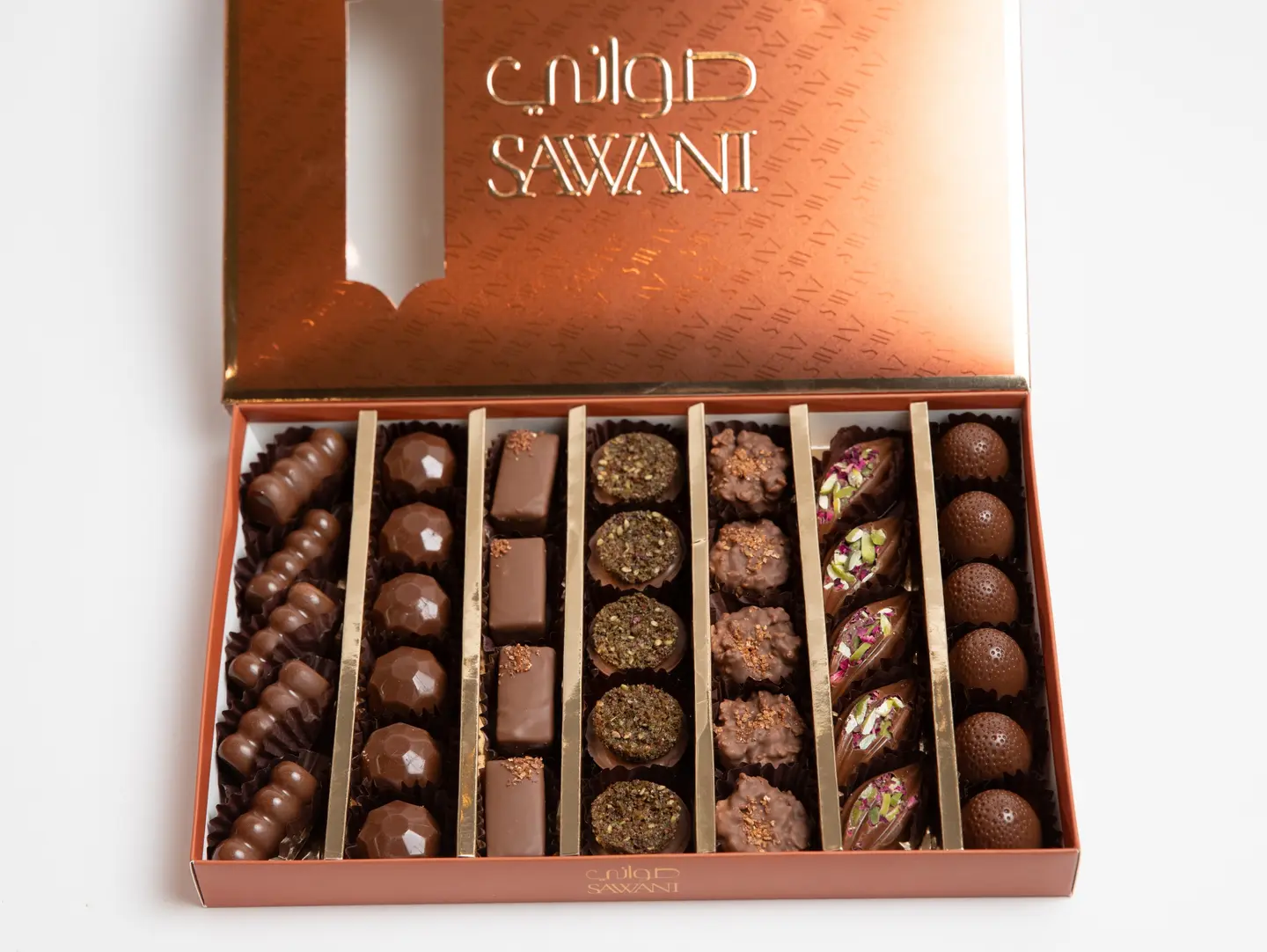 Open Pralines Chocolate Box
