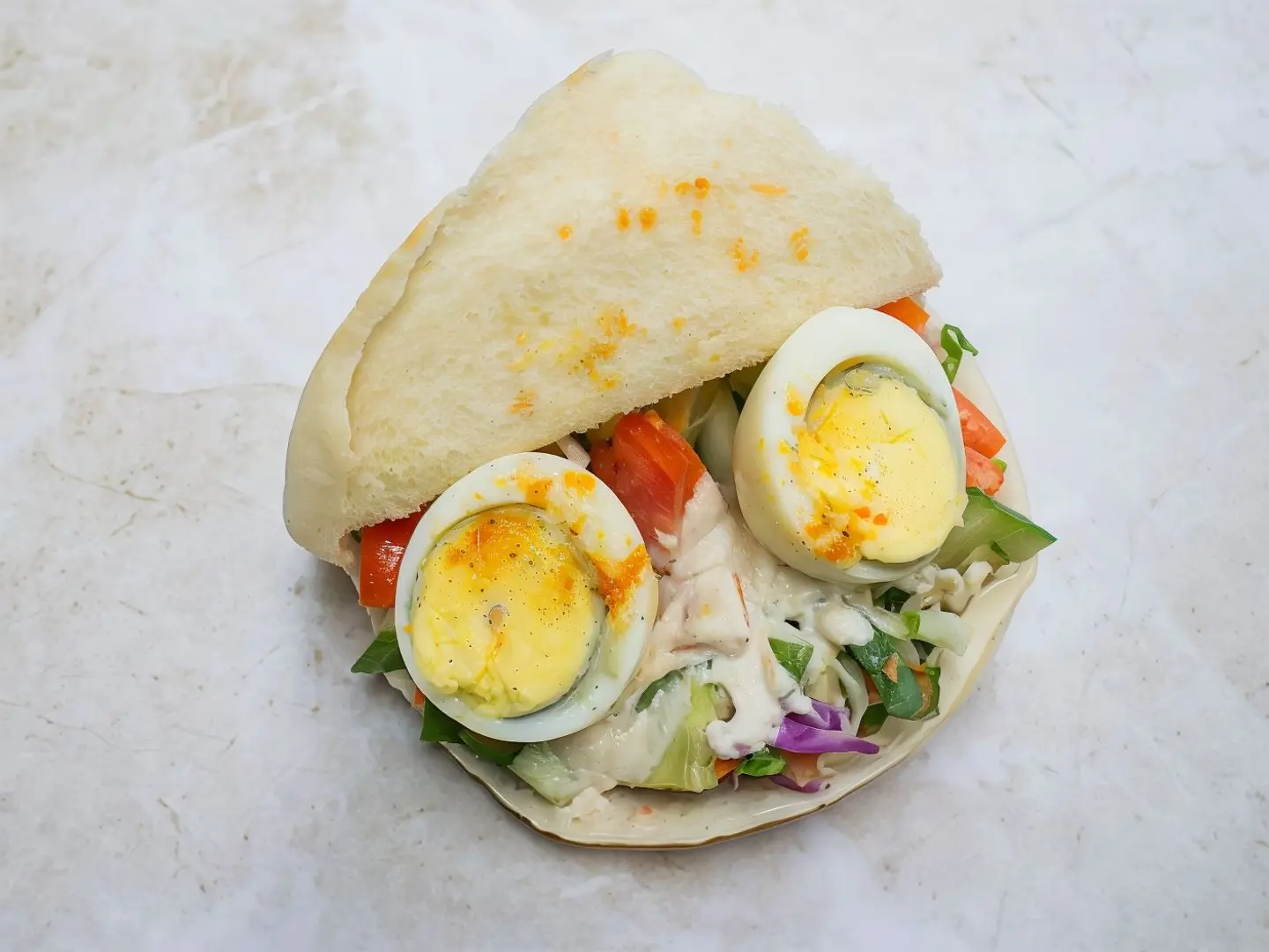 Foul Sandwich With Eggs