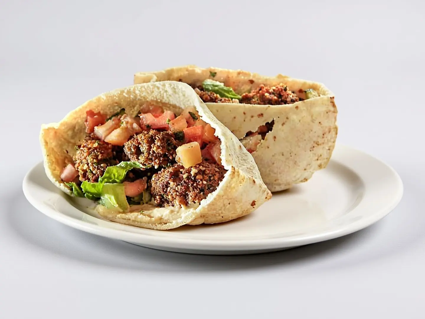 ساندوتش طعمية مع فول ميكس