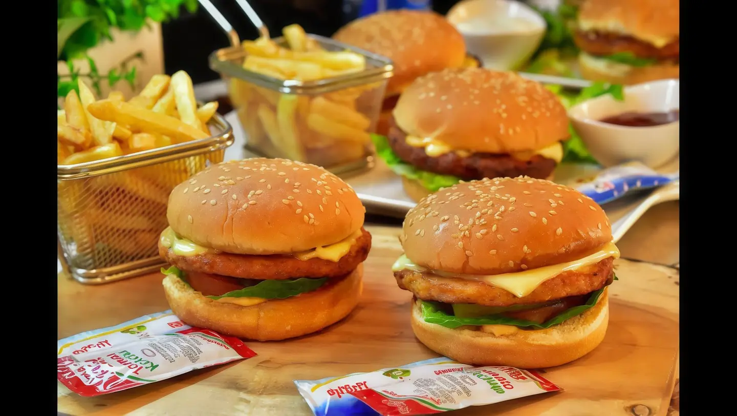 برجر دجاج ولحم