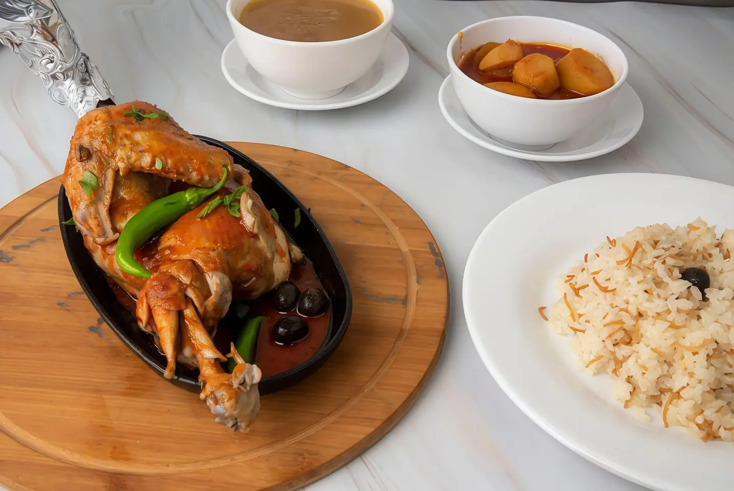 Oven Chicken Meal With Vegetable Rice