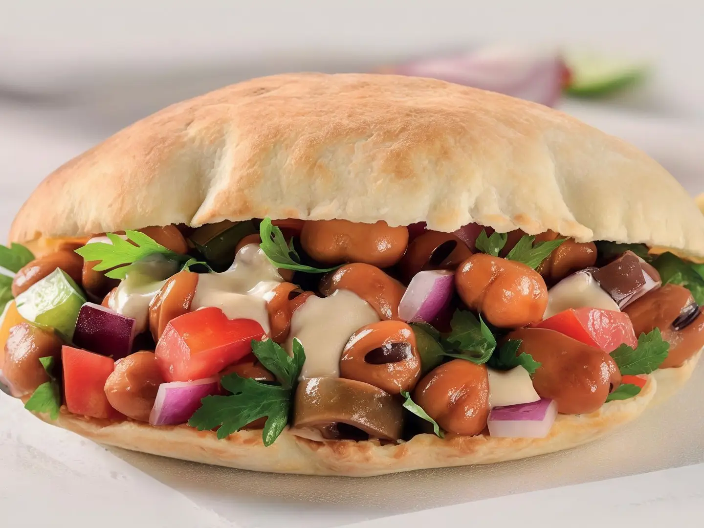 Feteer Shawarma Sandwich