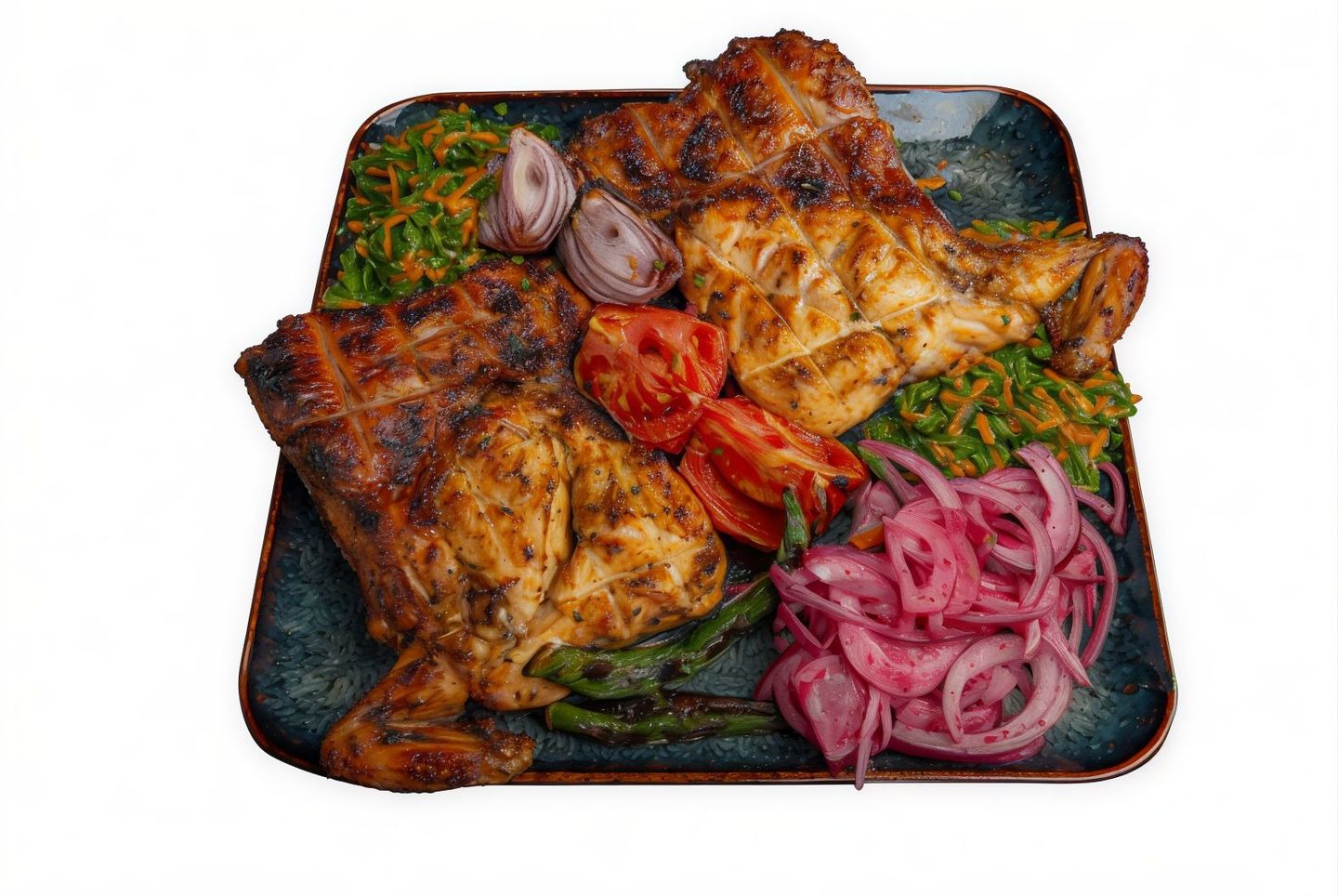 Charcoal Chicken With Rice
