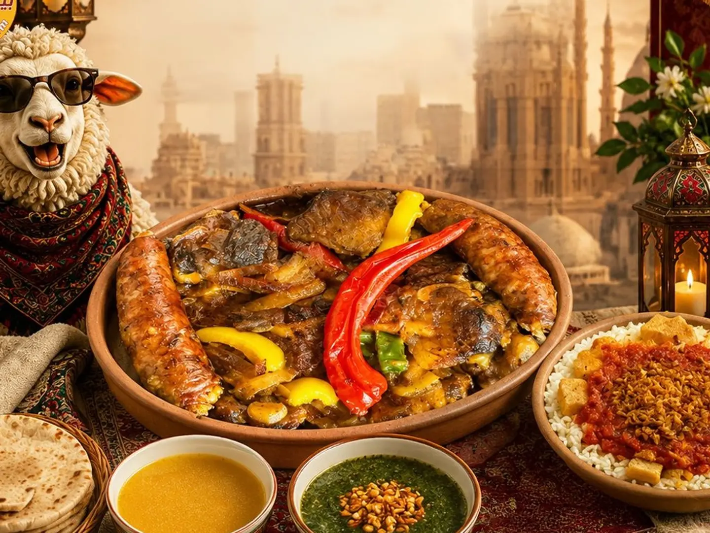 طاجن عكاوى بالبصل