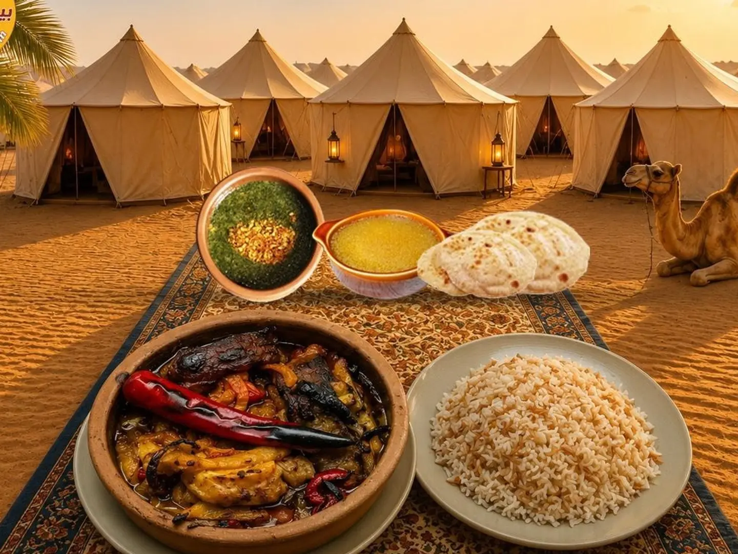 طاجن ميكس كوارع مع عكاوى