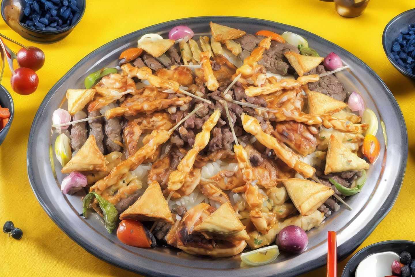 طبق الحجاز - مع الأرز