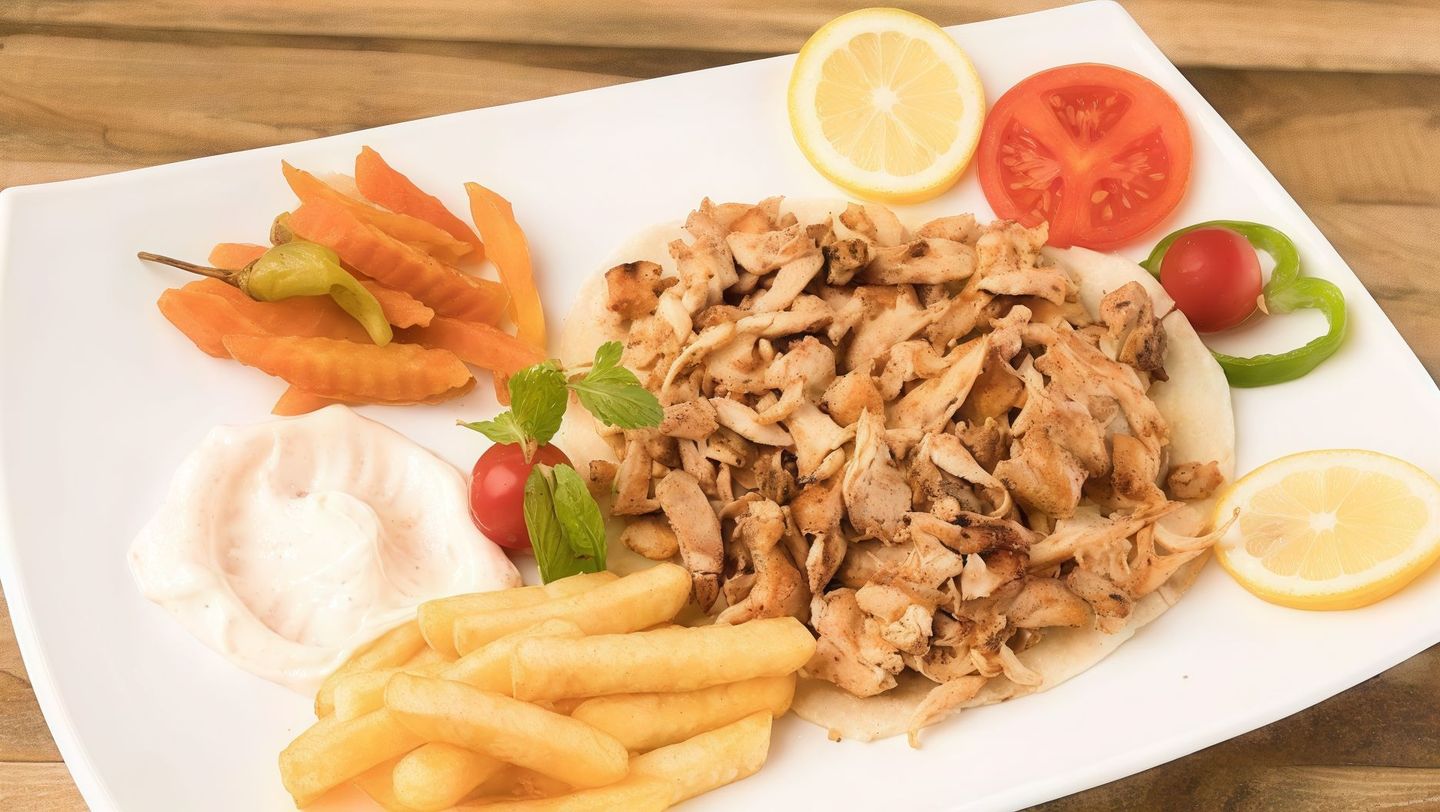 صحن شاورما  - صغير