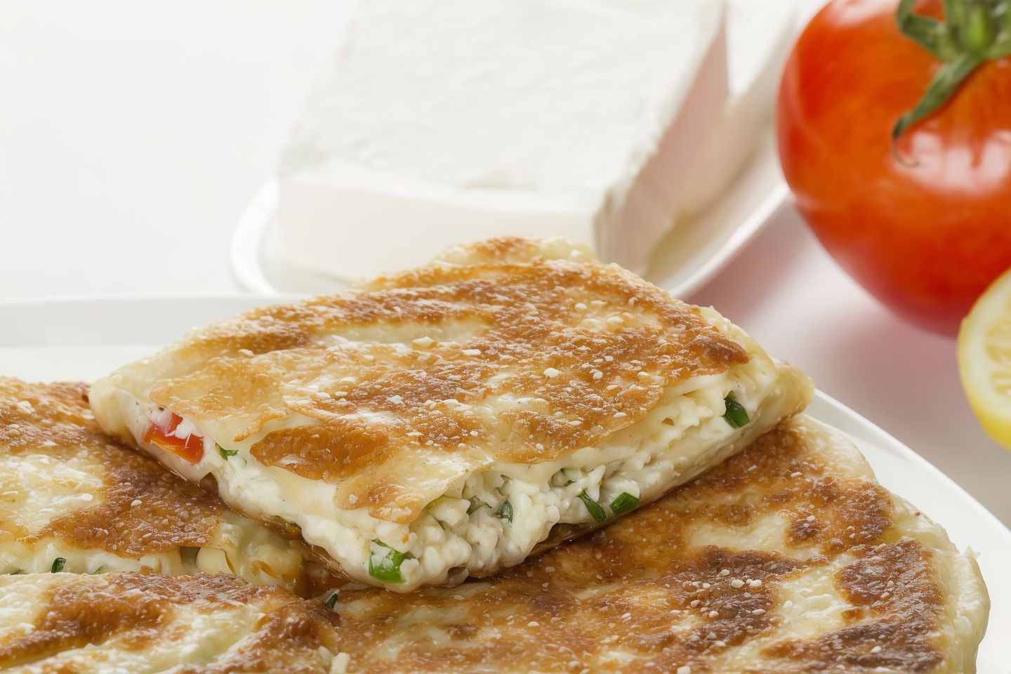 مطبق خضار جبنه بيضاء