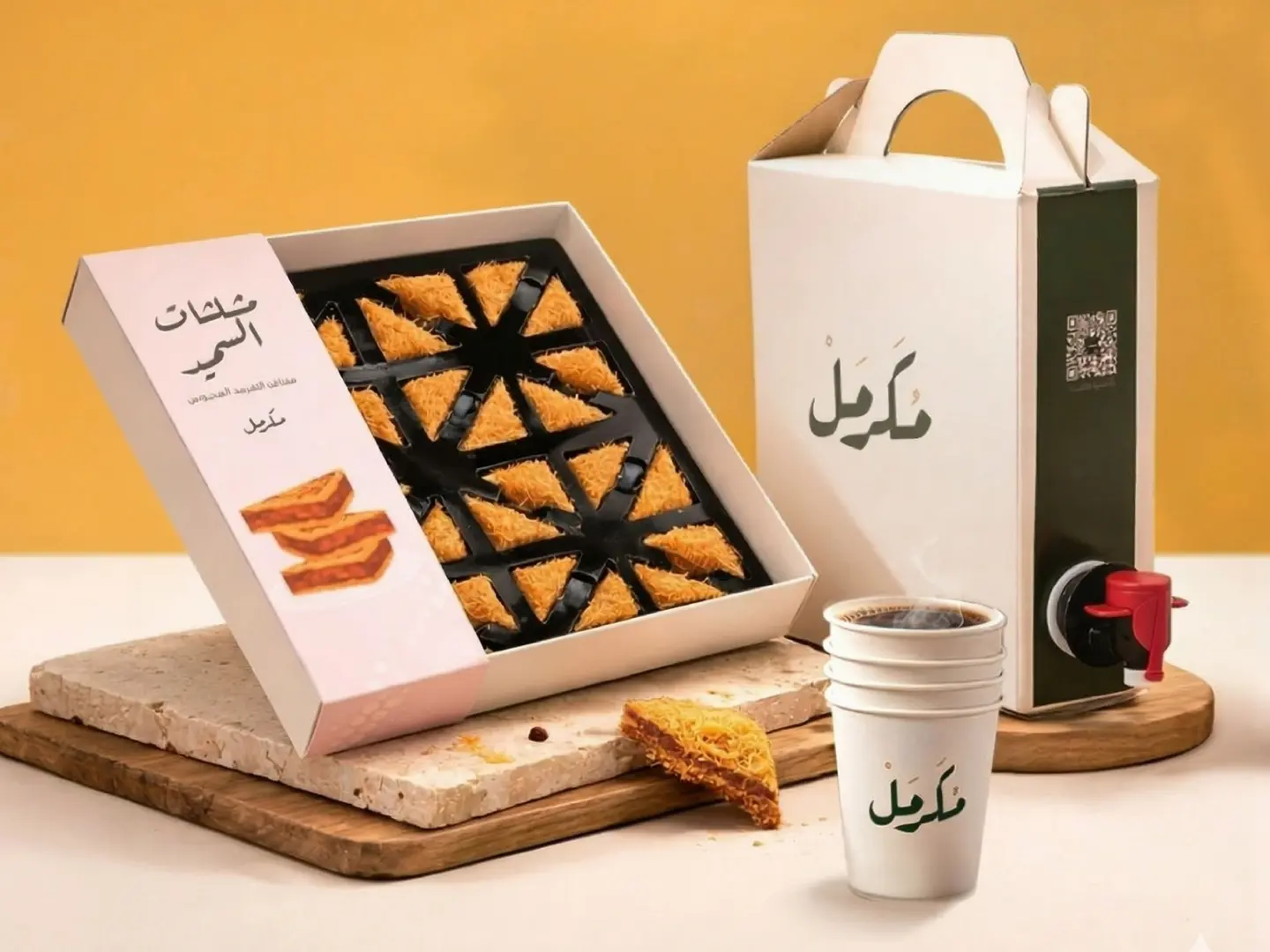 Roasted Semolina Triangles With Free Coffee