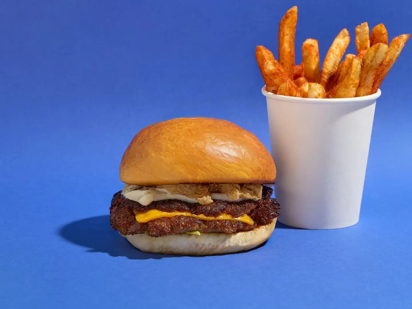 ترفل برجر مع بطاطس