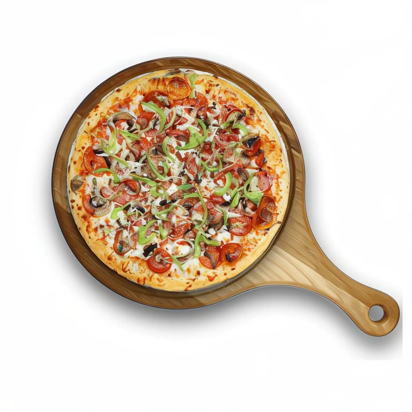 Vegetable Pepperoni Pizza - Large