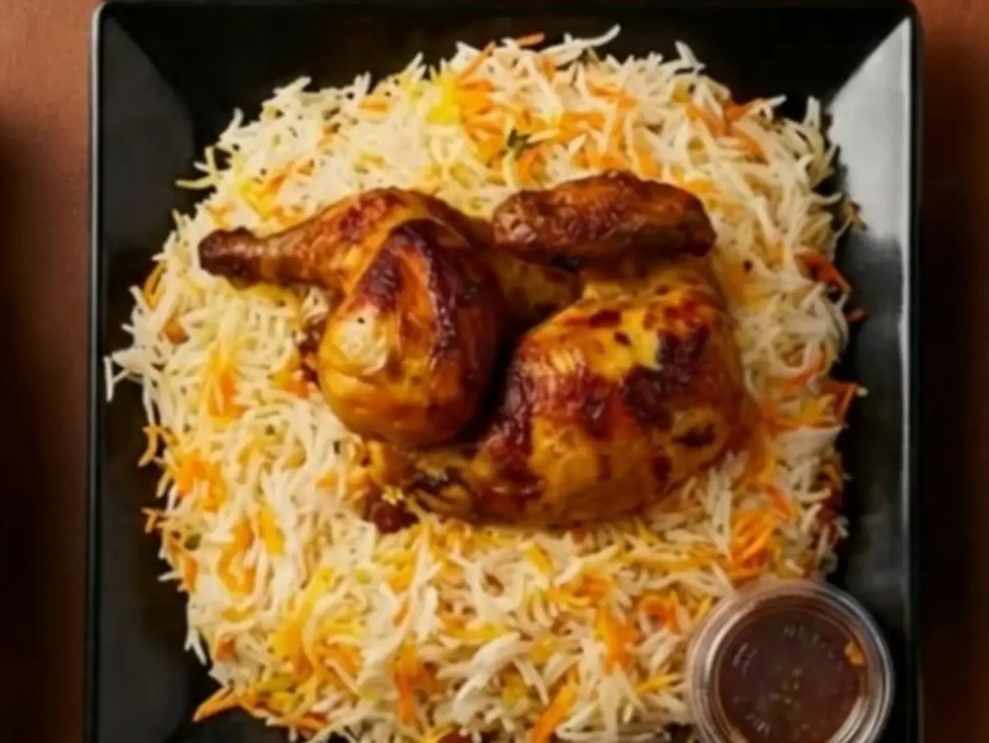 Half Grilled Chicken With Rice