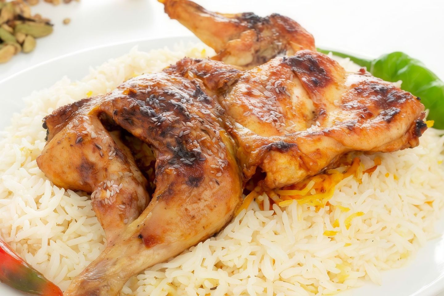 Half Madhbi Chicken With Rice