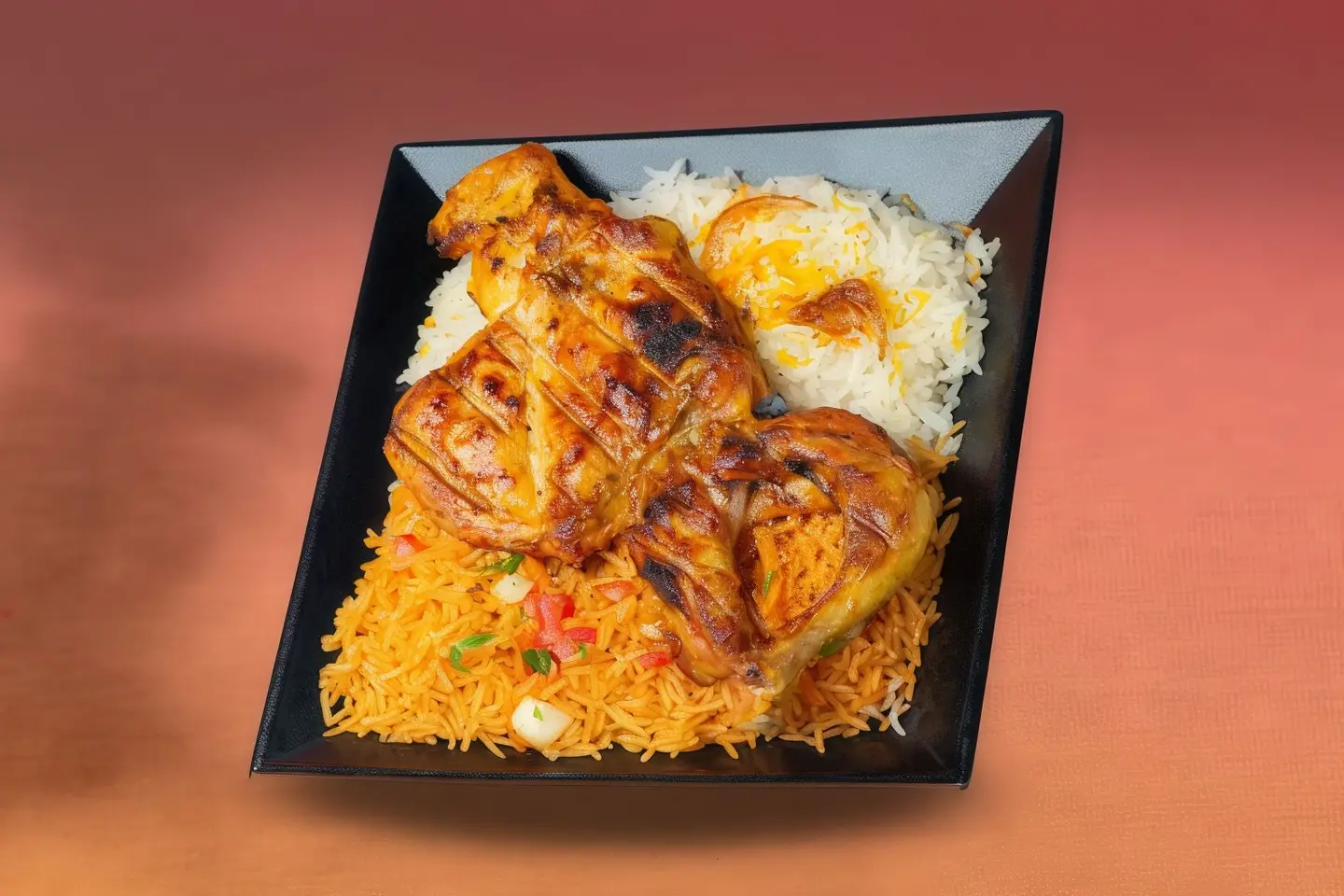 نـص فحـم مع الارز