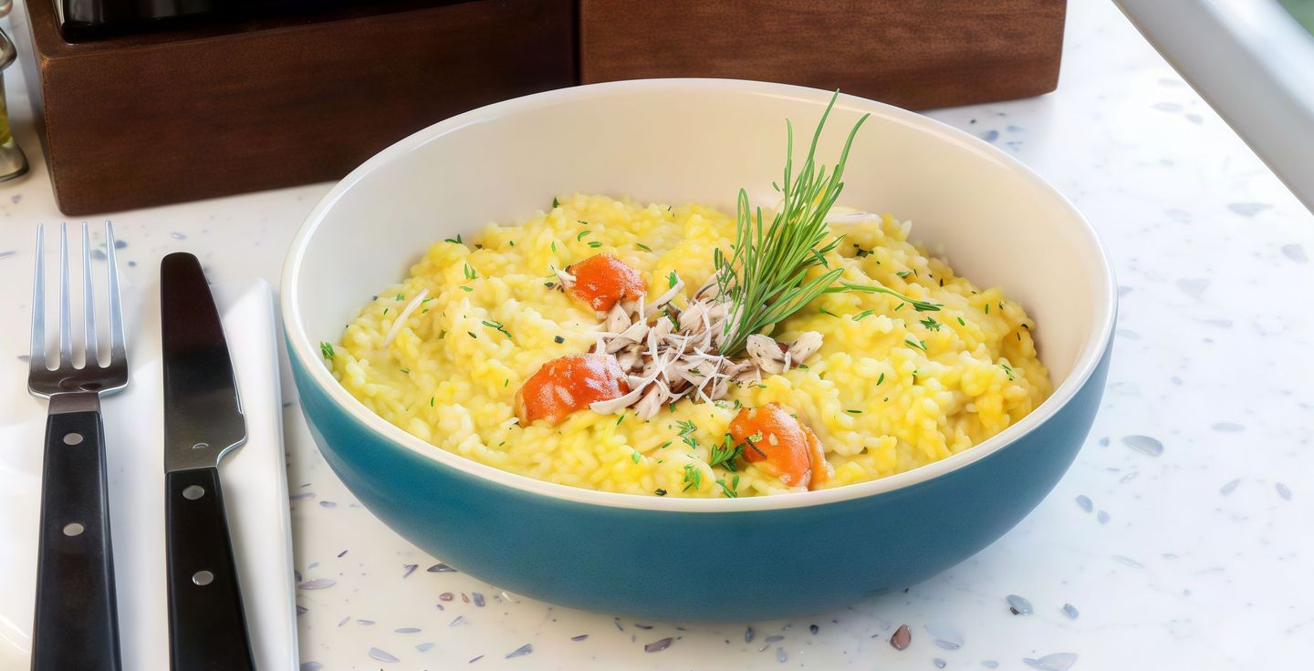 Saffron Risotto With Chicken