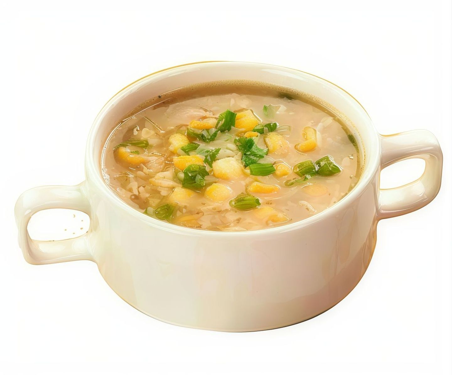 شوربة دجاج بالذرة
