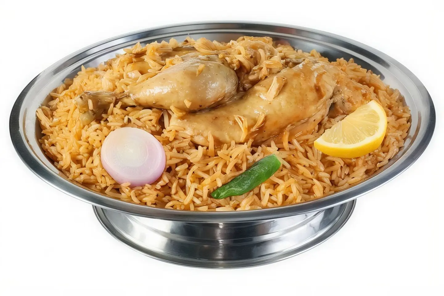نص دجاج مظغوط رز مزه