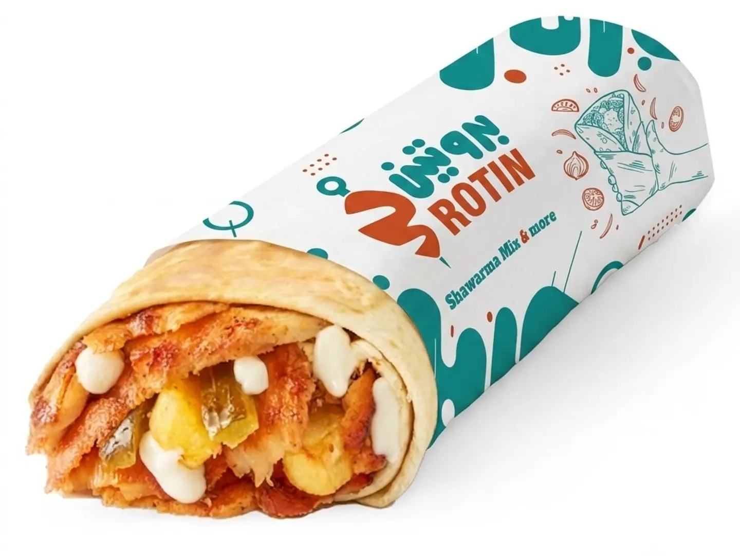 Lebanese Chicken Raouche Shawarma