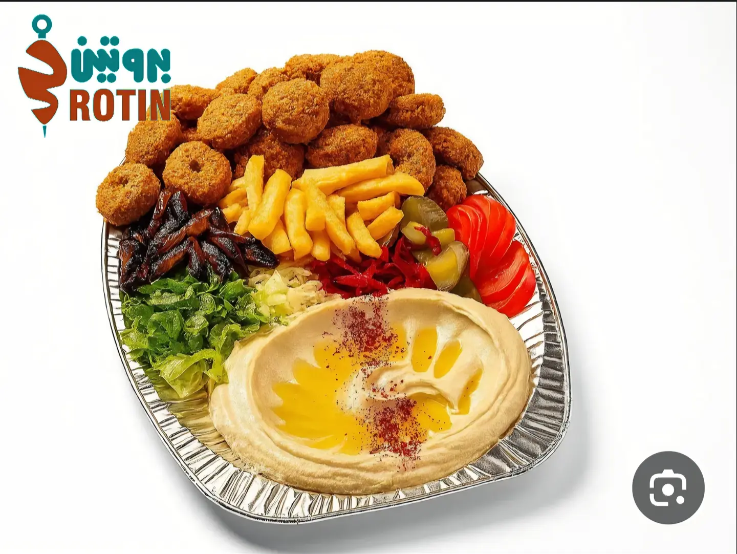 طبق فلافل عربي