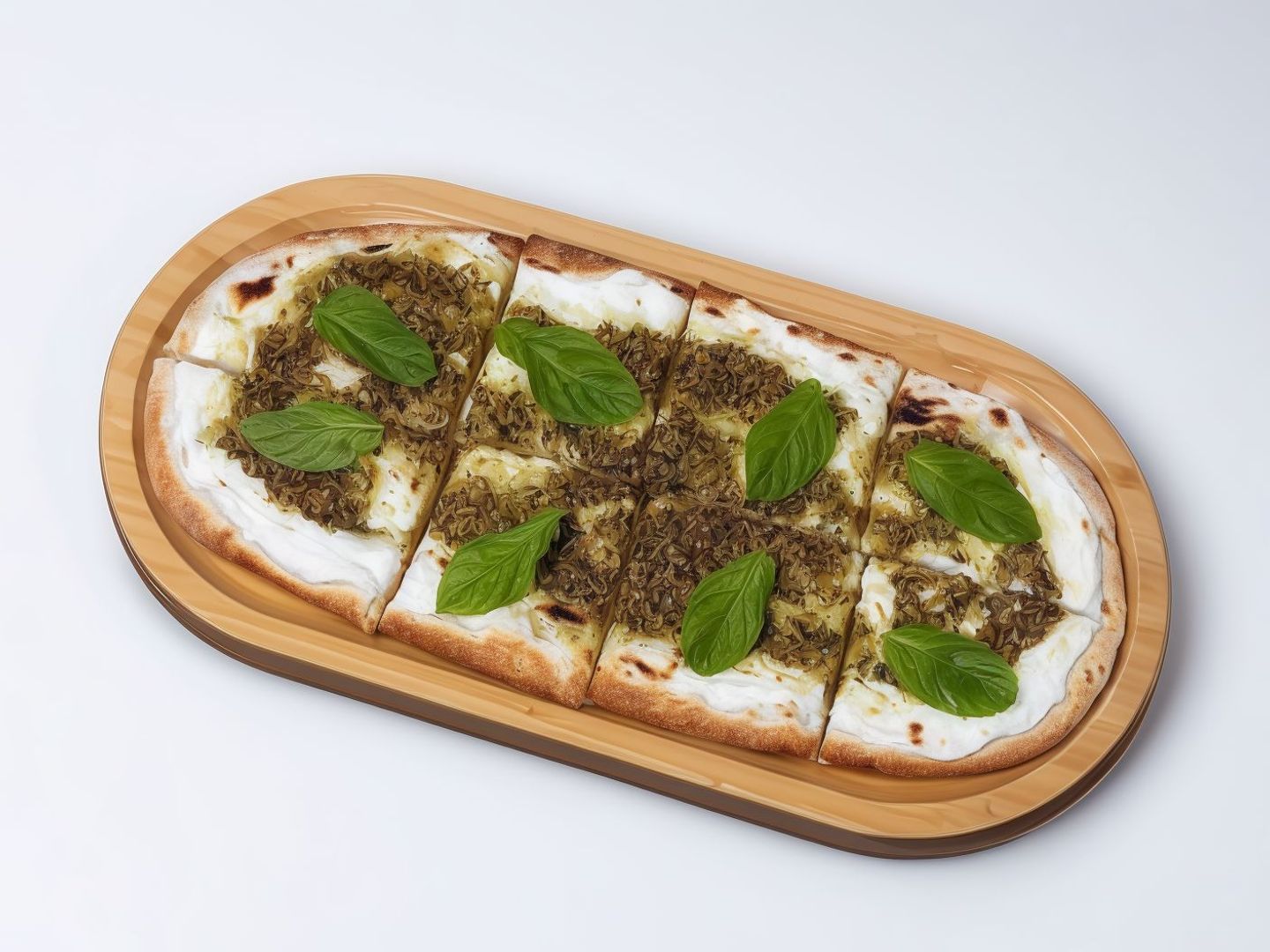 Flatbread Zatat W Labnah