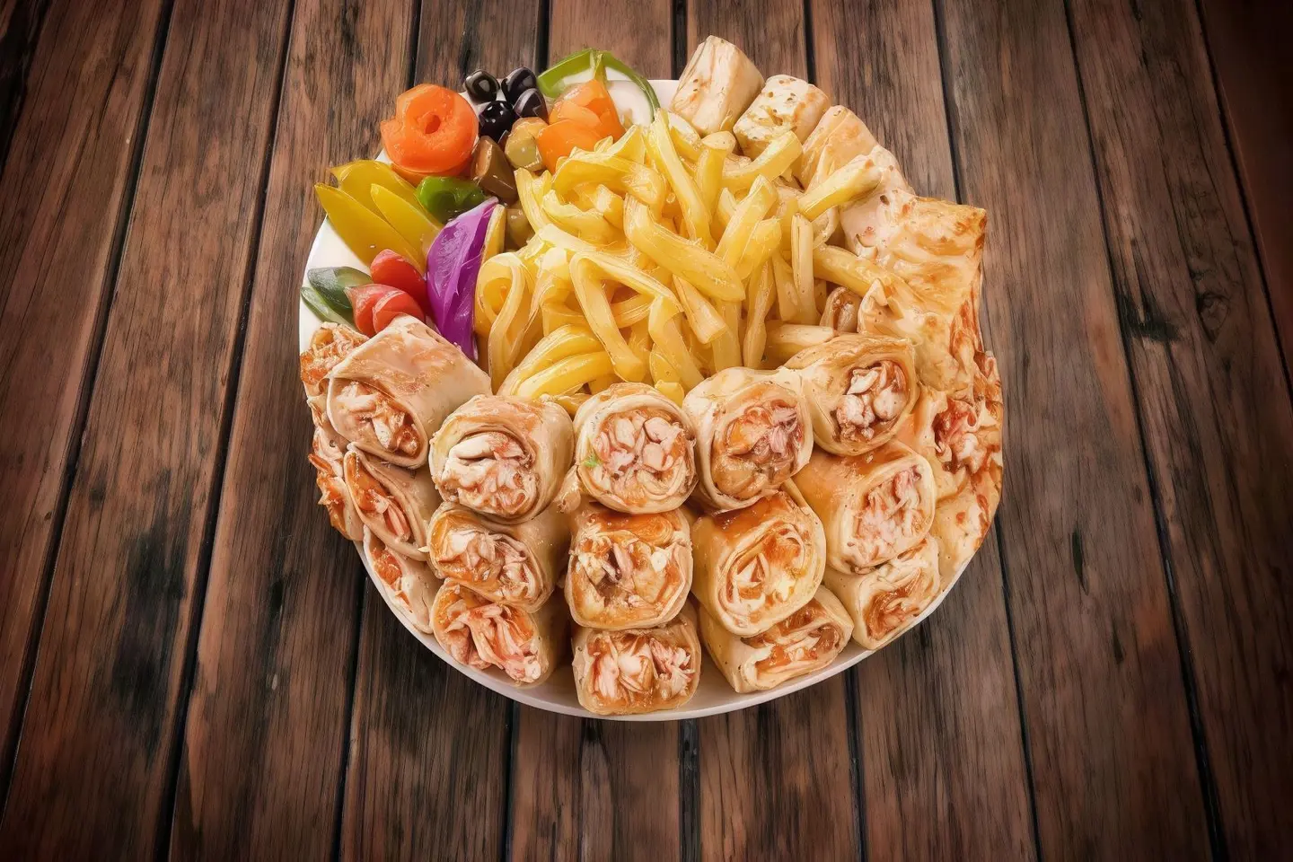 صحن عربي دجاج عائلي