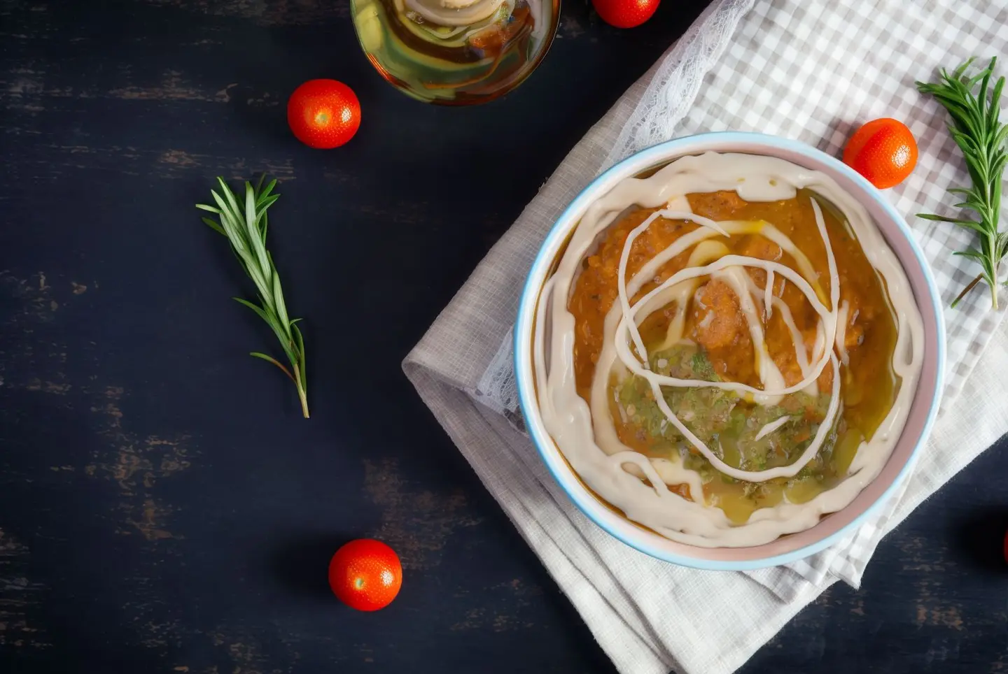 Glabah With Hummus