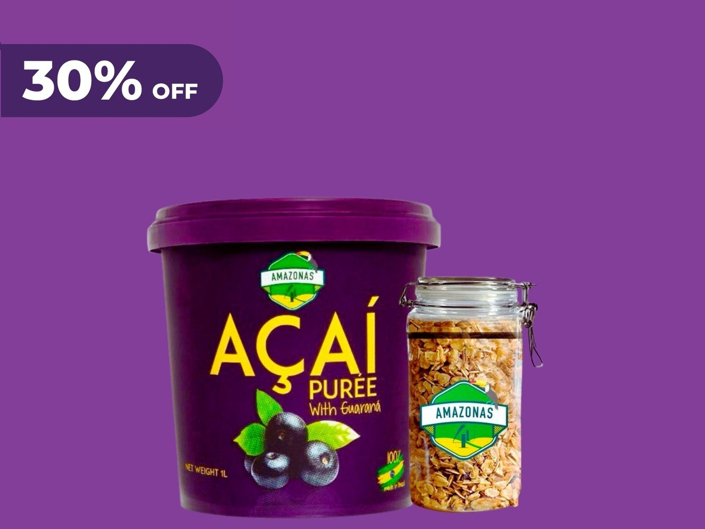 Acai Bucket 1 Kg With Granola 400 Gm