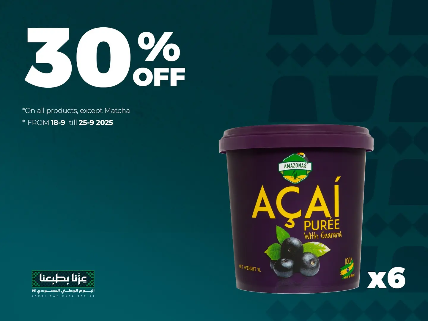 National Day Offer Acai Bucket 1 L